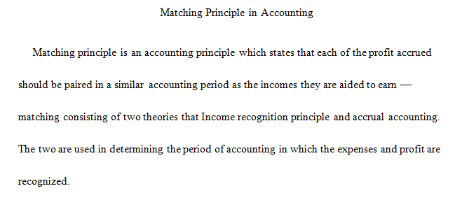 define matching principle