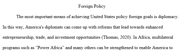 means of achieving US foreign policy goals