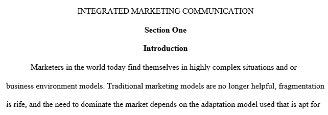 report on integrated marketing communication class