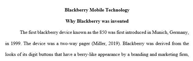 Blackberry Mobile Technology