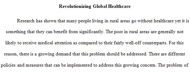 Revolutionizing Global Healthcare