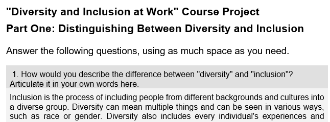 Distinguish Between Diversity and Inclusion
