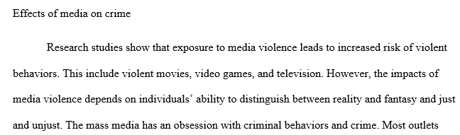 What is the impact of the media on crime? What are some proposals for controlling media precipitation of crime.