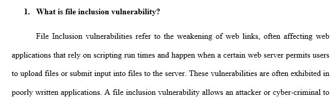 File Inclusion Vulnerability