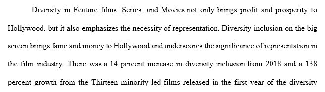 Diversity Problems in the Hollywood Film Industry
