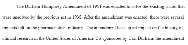 Research the Durham-Humphrey's Amendment (1951).