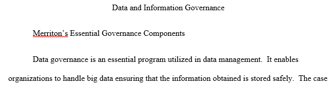 data information and governance