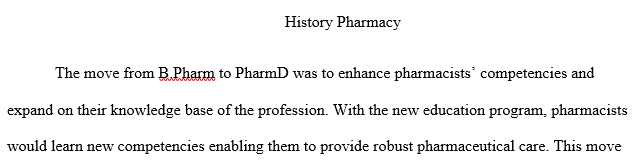 key component to learning how pharmacy practice works