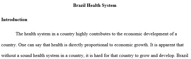 what the Brazilian government can do to enhance the healthcare system