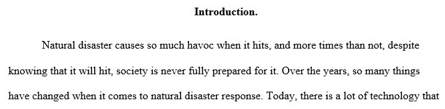 hurricane disaster response