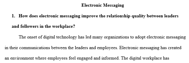 electronic messaging