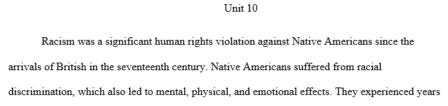 human rights violation against Native Americans