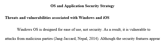 vulnerabilities associated with at least two (2) operating systems.