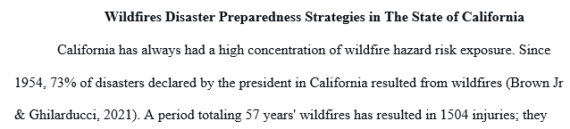 wildfires emergency plan for California