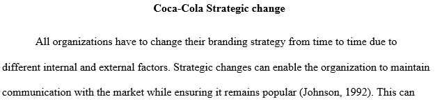company that has recently changed its strategy