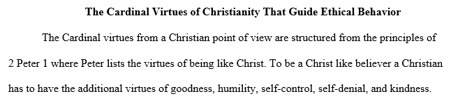 essential virtues from a Christian worldview
