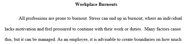 monitoring and preventing burnout
