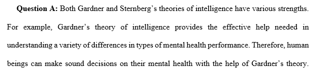 strengths of Gardner's and Sternberg's theory of Intelligence