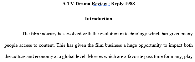 instruction in the word file, write a TV drama