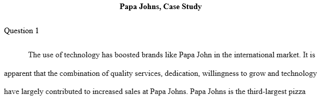 stability strategy for Papa John's