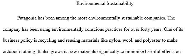 prominent environmental or sustainability