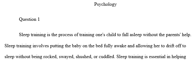 What is infant sleep training?