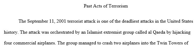 how the government (local, state, and federal) responded to the terrorist attack.