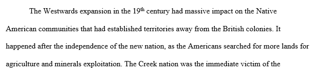 What rights did the Creek nation seek