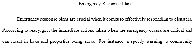 EMERGENCY PLANNING AND METHODOLOGY: AN INTRODUCTION