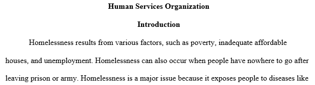 human services organization
