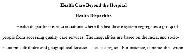 national or regional healthcare concern