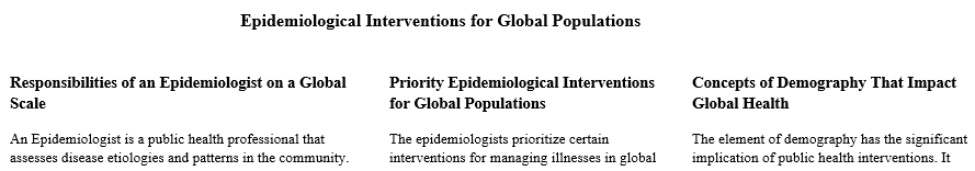 Roles and responsibilities of an epidemiologist