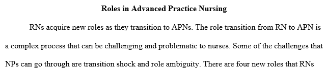 roles and competencies of advanced practice nurses