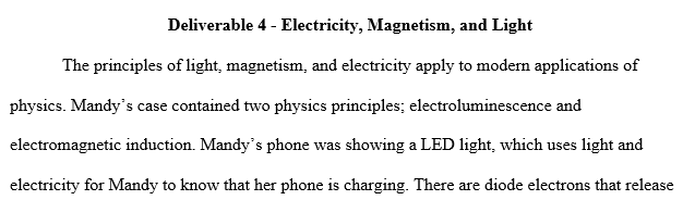 Connect the principles of electricity, magnetism, and light