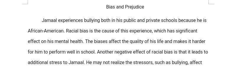 Addressing and Confronting Bias and Prejudice