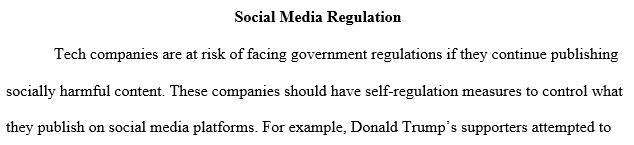 theory material on social media be regulated