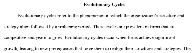 evolutionary cycles