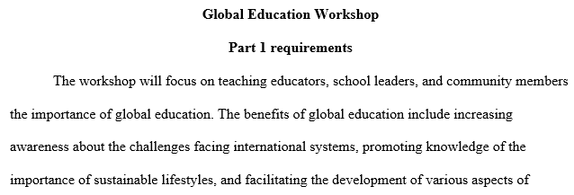 Global Education Workshop