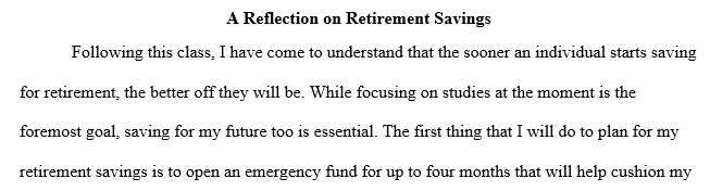 something you can do to increase your savings for retirement