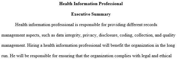 Health Information professional