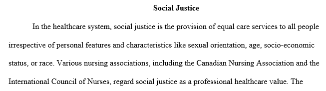 What does social justice mean to you?