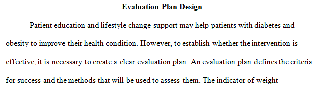 evaluation plan