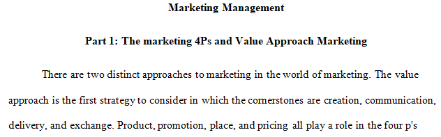 similarities and differences between a four Ps approach to marketing