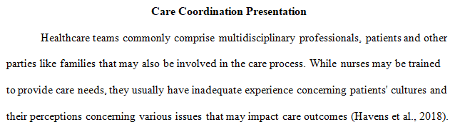 Develop a 20-minute presentation for nursing colleagues