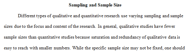 sampling method would you use to conduct a study