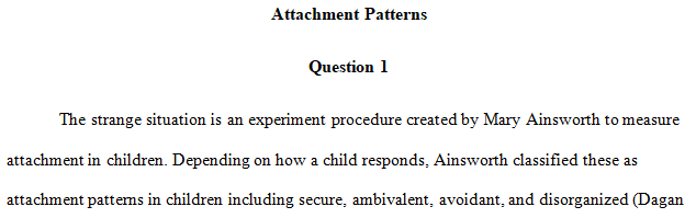 patterns of attachment