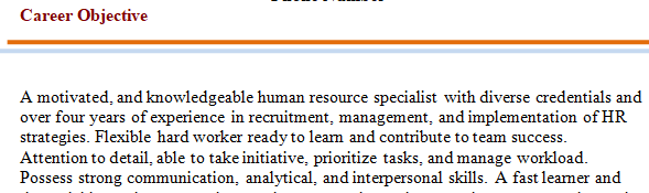 knowledgeable Human Resources Specialist