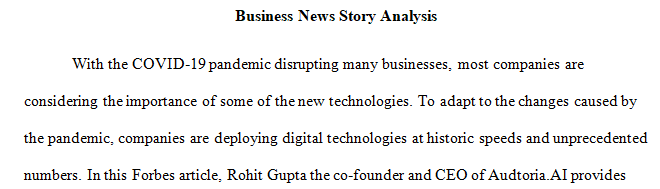 current BUSINESS news story
