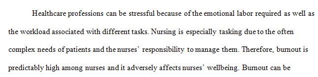 The risk of burnout in mental health nursing