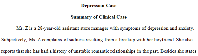 Summarize the clinical case 